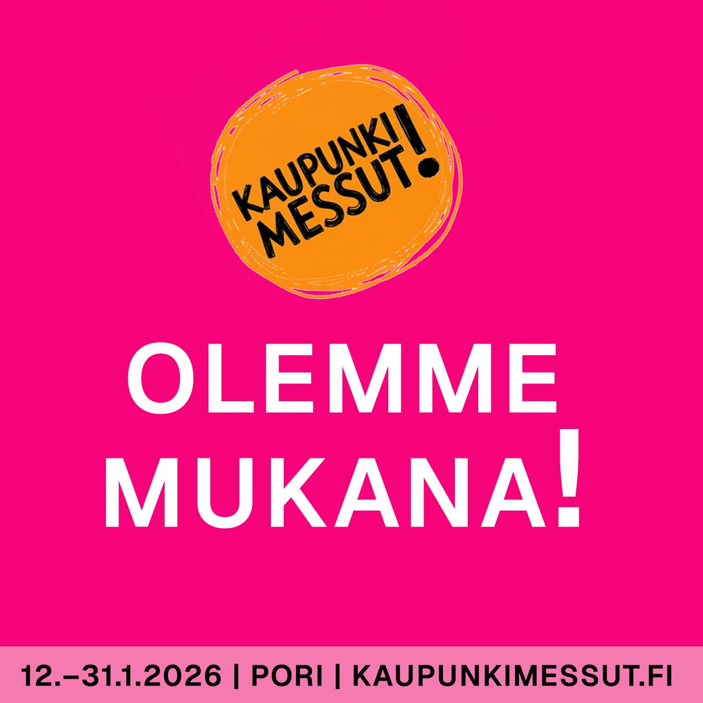 Olemme mukana - Pinkki